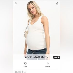 ASOS Maternity Knit V Neck Tank